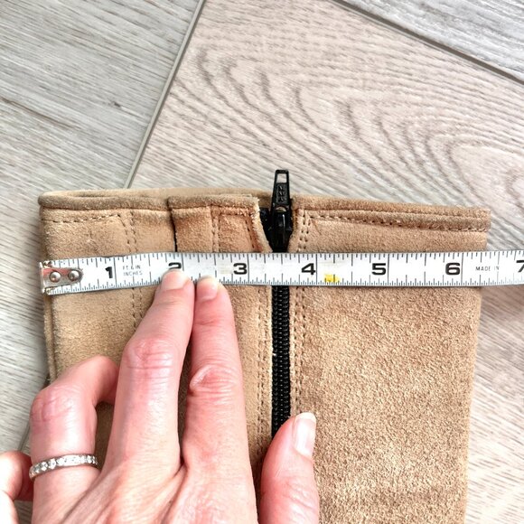 Suede tall boots made in Spain SZ 37 - Picture 16 of 16